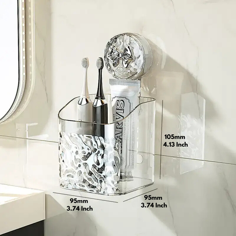 Estante de pared práctico sin perforación para baño